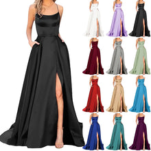 Load image into Gallery viewer, Women Dress Elegant Vintage Ladies Backless Long Dresses Wine Party Prom Wedding Floor Length Evening Dress
