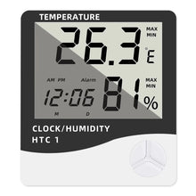 Load image into Gallery viewer, HTC-1 HTC-2 LCD Electronic Digital Temperature Humidity Meter Home Thermometer Hygrometer Indoor Outdoor Weather Station Clock
