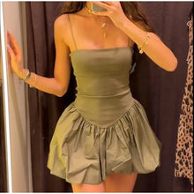 Load image into Gallery viewer, Fashion Summer Dresses White Dress Short Black Sexy Green Women&#39;s Clothing
