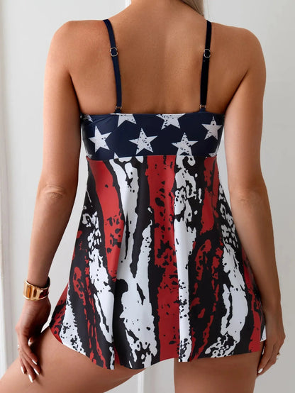 Women's 2-piece Tankini Swimsuit Summer New Beach Vacation Sling Backless Bikini - Shop & Buy