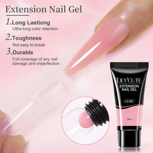 Load image into Gallery viewer, 4PCS/Set Nail Extension Gel 10ML White Clear Nude Quick Finger Prolong Manicure Set Nail Art UV Polish Construction Gel
