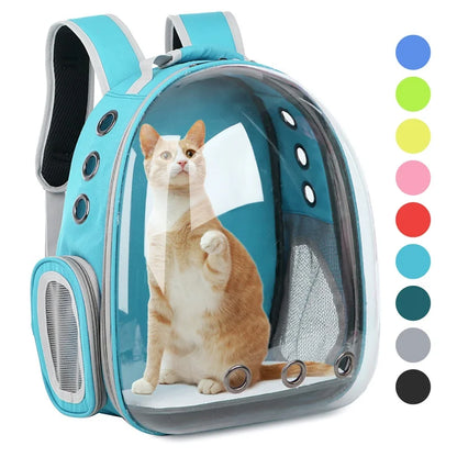 Cat Carrier Bag Outdoor Pet Shoulder bag Carriers Backpack Breathable Portable Travel Transparent Bag For Small Dogs Cats