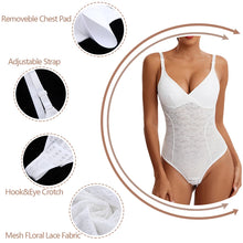 Load image into Gallery viewer, Lace Thongs Bodysuit Shapewear Women Seamless Full Body Shaper Slimming Waist Tummy Control Underwear
