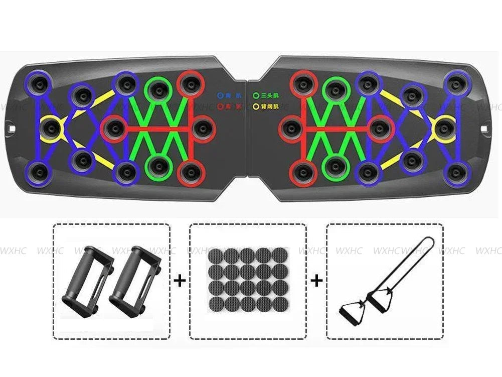 Push Up Board 21 in 1 Portable Folding Exercise Station Portable Push up Fitness Equipment Strength gym Training Equipment