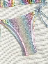 Load image into Gallery viewer, Sexy Mermaid Bikini Set Women Shiny Colorful Snakeskin Push Up Micro Swimsuit
