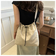 Load image into Gallery viewer, New Large Capacity Shoulder Bag For Women Waterproof Nylon Drawstring Pleated Crossbody Bag
