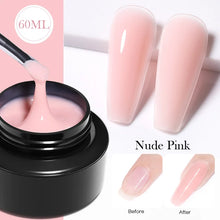 Load image into Gallery viewer, 4/3/2 Box 60ml Extension Nail Gel Polish for Manicure Extend Nude Pink White Clear Hard Gel Construction Gel Polish
