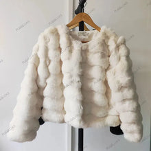 Load image into Gallery viewer, Winter Fashion Faux Fur Coat Women Korea Fashion Warm Feather Coats Cardigan Short Outercoat
