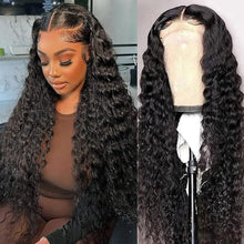 Load image into Gallery viewer, 13X4 Lace Frontal Human Hair Wigs Deep Wave Lace Front Wigs 180% Density Wave Curly Wigs For Women PrePlucked Lace Wig Cheap Wig
