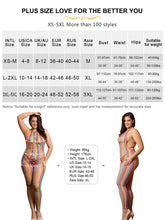 Load image into Gallery viewer, Rainbow Sexy Mesh Lingerie for Womens Halter High Elastic Bodysuit Fishnet Bodystocking
