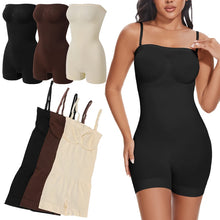 Load image into Gallery viewer, Strapless Bodysuit Off Shoulder Bustier Tube Top Women Shorts Shapewear Tummy Control Body Shaper
