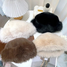 Load image into Gallery viewer, Winter Plush Mongolian Hat Fluffy Faux Fur Bucke Girls Women Thick Fluffy Fur Ear Protection Cap Warm Fashion
