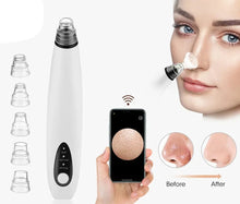 Load image into Gallery viewer, Visual Blackhead Remover Facial Pores Blackhead Cleaner Rechargeable Vacuum Suction Acne Cleaner
