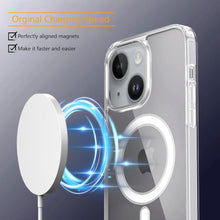 Load image into Gallery viewer, Transparent Magnetic Phone Case for iPhone 16 15 14 13 12 11 Pro Max Plus, Compatible For Magsafe Wireless Charging Acrylic Case
