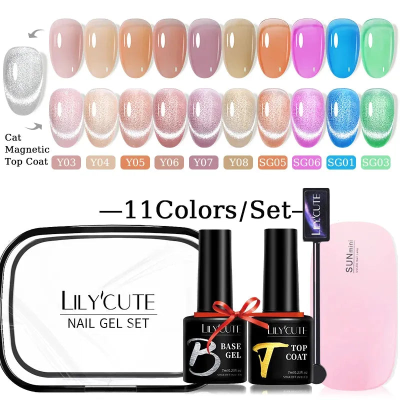 12PCs 7ml Spring Macaron Nail Gel Polish Set Semi Permanent UV Gel For Manicure Soak Off Gel Nail Polish Kit Varnishes - Shop & Buy