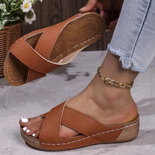 Load image into Gallery viewer, Summer Women Sandals Shoes Beach Walking Shoes Slides Shoes Woman Wedge Sandals
