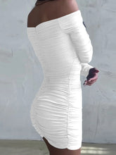 Load image into Gallery viewer, Sexy Ruffle Short Club Dress Ladies Autumn White Bodycon Dresses For Women Party Tight Mini Dress Clubwear
