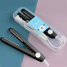 Load image into Gallery viewer, Mini Splint Flat Iron Hair Straightener Curling Wand Curly Ceramic Curler Straight
