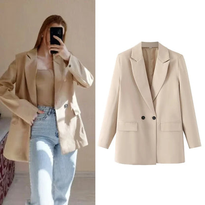 Blazer Woman Black Beige Khaki Blue Green Gray Women coat Fashion Office Wear Women's Blazers Jacket