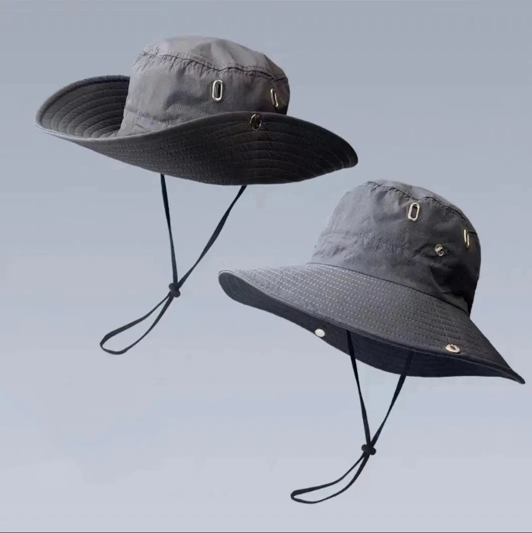 Womens Outdoor Sun Hat Summer UV Protection Bucket Safari Wide Brim Fisherman Cap - Shop & Buy