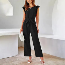 Load image into Gallery viewer, Women Jumpsuits Summer Office Clothing Sales Sleeveless Romper With Waist Strap One Pieces
