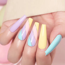 Load image into Gallery viewer, 6Pcs/Set Macaron Color Gel Nail Polish Set Kit Spring 6 Colors UV LED Nail Art Gel Vernis Semi Permanent Base Top Coat
