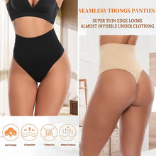 Load image into Gallery viewer, Tummy Control Thong Shapewear for Women Seamless Shaping Thong Panties Smooth Body Shaper Invisible Underwear
