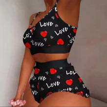 Load image into Gallery viewer, 2 Pieces Set Women&#39;s Pajama Shorts Suit Multiple Print Underwear Sexy Lingerie
