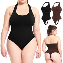 Load image into Gallery viewer, Seamless Bodysuit Women Shapewear Tummy Control Halter Neck Tank Top Backless Body Shaper Thongs Underwear Slim Waist Trainer
