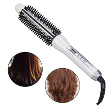 Load image into Gallery viewer, Professional Hair Curler Curling Iron Tourmaline Ceramic Hot Brush Hair Straightening Brush
