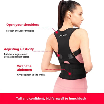 Adjustable Back Posture Corrector Corset Back Brace Band Straightener Shoulder Spine Support Belt Posture Correction