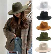 Load image into Gallery viewer, Hat Women Hat Luxury Hats for Men Women Fashion Formal Wedding Decorate Camel Panama Cap
