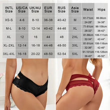 Load image into Gallery viewer, Hollow Out Sexy Panties Low Waist Lingerie Knicker 5XL Plus Size Female Briefs Thongs
