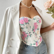 Load image into Gallery viewer, Shoulder Y2K Crop Tops,Printed Sleeveless Vest Woman,Sexy Backless Slim Strapless
