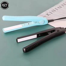 Load image into Gallery viewer, Portable 2 in 1 Curling Iron Ceramic Curling Iron and Straightener Mini Iron Straightener Plate Clip Hair Styling Tools
