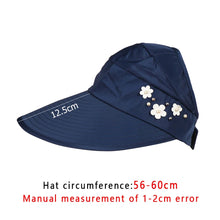 Load image into Gallery viewer, Golf Sun Caps Women UV Protection Wide Brim Beach Sun Hats Visor Hats for Women
