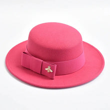 Load image into Gallery viewer, New Hat for Women Elegant Fashion Formal Wedding Decorate Church Cap Flat Top
