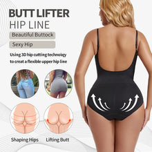 Load image into Gallery viewer, U-Shape Backless Bodysuit Shapewear Women Tummy Control Body Shaper Camis Top Slimming Briefs Thongs Shaping Underwear
