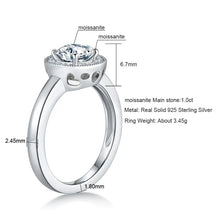 Load image into Gallery viewer, All Moissanite Engagement Rings For Women Anniversary Jewelry Solid 925 Silver
