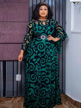 Load image into Gallery viewer, Long Sleeve Chiffon Dresses For Women African Dashiki Print Robe
