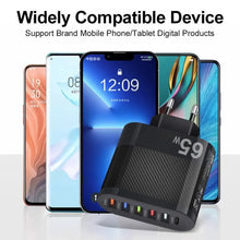 Load image into Gallery viewer, 3.1A 5Ports USB Charger PD Charging Adapter For Xiaomi iPhone 13 Samsung Mobile Phone Plug Charging QC 3.0 Wall Charger
