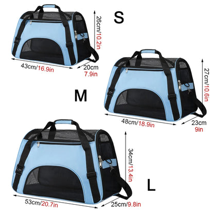 Pet Travel Bag, Airline Approved Luggage Bag, Pet Travel Carry Bag Suitable for Small Dogs, Cats and Puppies, Small Animals