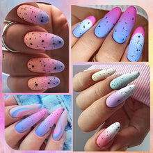 Load image into Gallery viewer, 6PCs/Set Thermal Gel Nail Polish Set Winter Temperature Changing Gel Nail Set Semi Permanent Soak Off Nail Art Kit
