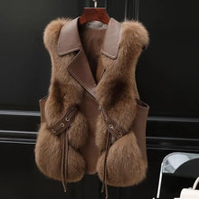 Load image into Gallery viewer, Women&#39;s Vest Autumn and Winter Coat New Item Fur Coat Short Lady Outerwear
