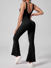 Load image into Gallery viewer, Seamless Yoga Flare Jumpsuit Sexy Sleeveless Push Up Sport Underwire Slim Fit Rompers Fitness Stretch Workout Training Bodysuits
