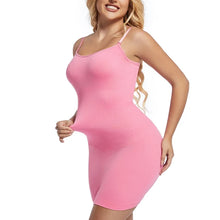 Load image into Gallery viewer, Shapewear Bodysuit Women Under Dress One Piece Full Slip Tummy Control Sculpting Shapewear Dress With Adjustable Spaghetti Strap
