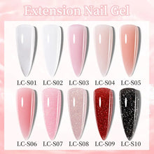 Load image into Gallery viewer, 10ML Extension Nail Gel Set Manicure Set With 6W UV Lamp Finger Extend Mold Nail Kit Nail Art Quick Extension Tool Kit
