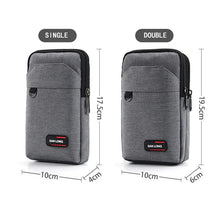 Load image into Gallery viewer, Waterproof Waist Bag For Men Fanny Pack Double Layer Phone Pouch Bag Outdoor Belt Bag Crossbody
