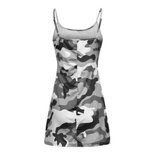 Load image into Gallery viewer, Strap Sexy Dress Camouflage Print Mini Dress Short Summer Sleeveless Women Clothing
