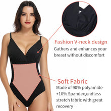 Load image into Gallery viewer, Seamless Bodysuit Women Shapewear Sexy Deep V Neck Cool Smooth Body Shaper Tummy Contorl Butt Lifter Underwear
